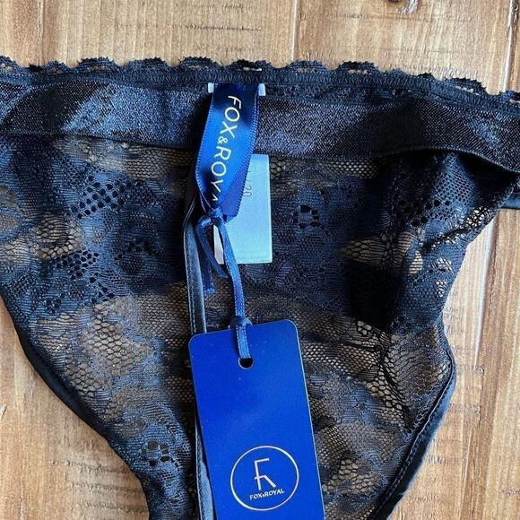 NWT Fox & Royal Daria crotchless thong size Large/20 - Picture 5 of 6
